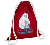 Fabulous Sac de Gym en Coton Rouge Yéti de Compagnie 12 Litres Rouge G