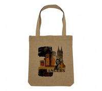 Fabulous Sac Shopping Tote Bag Aspect Lin - Angers Collage Ville France Patrimoine Château - Sac de Courses Toile Epaisse 360g Beige Naturel Cabas Porté Epaule Solide Imprimé en France