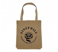 Fabulous Sac Shopping Tote Bag Aspect Lin - Cinéphile Film Cinema Hollywood Série TV - Sac de Courses Toile Epaisse 360g Beige Naturel Cabas Porté Epaule Solide Imprimé en France