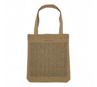 Fabulous Sac Shopping Tote Bag Aspect Lin - Code Binaire Cherchez l'intrus - Sac de Courses Toile Epaisse 360g Beige Naturel Cabas Porté Epaule Solide Imprimé en France