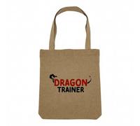 Fabulous Sac Shopping Tote Bag Aspect Lin - Dragon Trainer Child Movie Myth Dream - Sac de Courses Toile Epaisse 360g Beige Naturel Cabas Porté Epaule Solide Imprimé en France