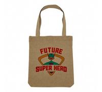 Fabulous Sac Shopping Tote Bag Aspect Lin - Future Super Hero Super Hero Dream Movies Comics - Sac de Courses Toile Epaisse 360g Beige Naturel Cabas Porté Epaule Solide Imprimé en France