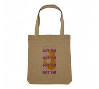 Fabulous Sac Shopping Tote Bag Aspect Lin - Got'em OK Purple Sneakerhead Collection Shoes Hobby Kicks - Sac de Courses Toile Epaisse 360g Beige Naturel Cabas Porté Epaule Solide Imprimé en France