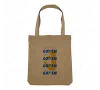 Fabulous Sac Shopping Tote Bag Aspect Lin - Got'em OK Sneakerhead Collection Shoes Hobby Kicks - Sac de Courses Toile Epaisse 360g Beige Naturel Cabas Porté Epaule Solide Imprimé en France