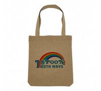 Fabulous Sac Shopping Tote Bag Aspect Lin - I Spoon Both Ways LGBTQ+ Gay Lesbian - Sac de Courses Toile Epaisse 360g Beige Naturel Cabas Porté Epaule Solide Imprimé en France