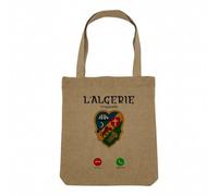 Fabulous Sac Shopping Tote Bag Aspect Lin - L'Algérie M'Appelle Culture Voyage Alger - Sac de Courses Toile Epaisse 360g Beige Naturel Cabas Porté Epaule Solide Imprimé en France