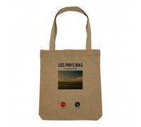 Fabulous Sac Shopping Tote Bag Aspect Lin - Les Pays-Bas M'Appellent Paysage Cliché - Sac de Courses Toile Epaisse 360g Beige Naturel Cabas Porté Epaule Solide Imprimé en France