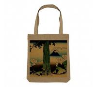 Fabulous Sac Shopping Tote Bag Aspect Lin - Mishima Art Japon Peinture Pass In Kai Province Mont Fuji - Sac de Courses Toile Epaisse 360g Beige Naturel Cabas Porté Epaule Solide Imprimé en France