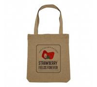 Fabulous Sac Shopping Tote Bag Aspect Lin - Musique Chanson Hippie 70's Pop - Sac de Courses Toile Epaisse 360g Beige Naturel Cabas Porté Epaule Solide Imprimé en France