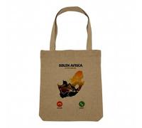 Fabulous Sac Shopping Tote Bag Aspect Lin - South Africa Is Calling Me Landscape Nature Savannah - Sac de Courses Toile Epaisse 360g Beige Naturel Cabas Porté Epaule Solide Imprimé en France