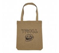 Fabulous Sac Shopping Tote Bag Aspect Lin - Troll Legacy Parodie Film Science Fiction Meme - Sac de Courses Toile Epaisse 360g Beige Naturel Cabas Porté Epaule Solide Imprimé en France