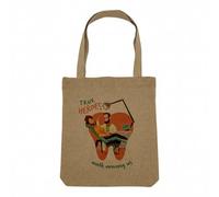 Fabulous Sac Shopping Tote Bag Aspect Lin - True Heroes - Dentist Health Sac de Courses Toile Epaisse 360g Beige Naturel Cabas Porté Epaule Solide Imprimé en France