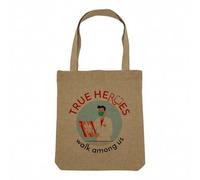 Fabulous Sac Shopping Tote Bag Aspect Lin - True Heroes - Doctor Radiologist Job Sac de Courses Toile Epaisse 360g Beige Naturel Cabas Porté Epaule Solide Imprimé en France