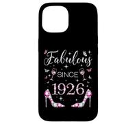 Fabulous Since 1926 Fête d'anniversaire à Talons Hauts Papillons Coque pour iPhone 15