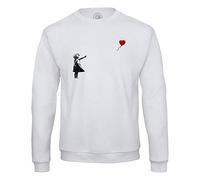 Fabulous Sweat Shirt Homme Banksy Fillette Ballon Rouge Coeur Enfant