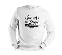 Fabulous Sweat Shirt Homme L'éternel est Mon Berger Psaume 23 Verset Bible Religion Spiritualité Citation