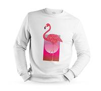 Fabulous Sweat Shirt Homme Retro Flamant Rose 80's Collage Vintage Illustration Art Animal Synthwave Zoomer Miami