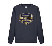 Fabulous Sweatshirt Enfant Bleu Le Meilleur Basketteur du Monde Sport Basket Sportif Basketball