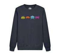 Fabulous Sweatshirt Enfant Bleu Pixel Invaders Couleur Jeux Video Game Retro Gaming 80's 8 Bits
