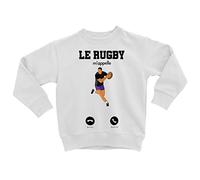 Fabulous Sweatshirt Enfant Le Rugby m'appelle Sport Passion