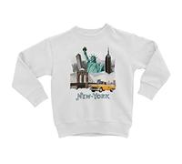 Fabulous Sweatshirt Enfant New York Collage Amérique Voyage Carte Postale