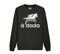 Fabulous Sweatshirt Enfant Noir A Dada Cheval Equitation Parodie