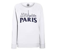 Fabulous Sweatshirt Femme Blanc Paris Minimalist France Ville Tour Eiffel Louvre