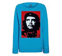 Fabulous Sweatshirt Femme Bleu Che Guevara Cuba Communisme Revolutionnaire Personnage Historique