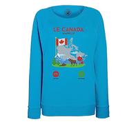 Fabulous Sweatshirt Femme Bleu Le Canada m'appelle Voyage Nature Tourisme