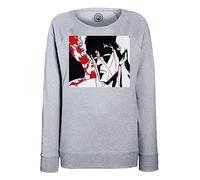 Fabulous Sweatshirt Femme Gris Ken Survivant De L Enfer en Sang Manga Fist of The North Star Okuto No Ken