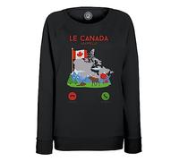 Fabulous Sweatshirt Femme Noir Le Canada m'appelle Voyage Nature Tourisme