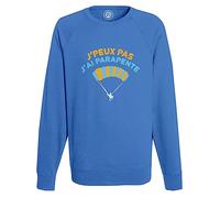 Fabulous Sweatshirt Homme Bleu J'Peux Pas J'Ai Parapente Nature Vol Outdoor
