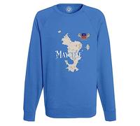Fabulous Sweatshirt Homme Bleu Mayotte 976 Département Outre Mer Carte Ancienne Rare