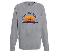 Fabulous Sweatshirt Homme Gris Airplane Mode Travel Backpacker