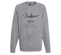 Fabulous Sweatshirt Homme Gris J'adore 984 Terres Australes Et Antartiques Francaise Departement France
