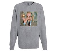 Fabulous Sweatshirt Homme Gris Louis De Funes Acteur Francais Comedie