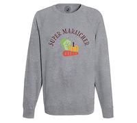 Fabulous Sweatshirt Homme Gris Super Maraîcher Héros Métier Agriculture Jardin