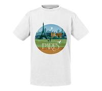 Fabulous T-Shirt Enfant Paris Paysage Ville France Tour Eiffel