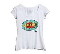 Fabulous T-Shirt Femme Col Echancré Bulles Bandes Dessinees Waouh Comics Super Hero