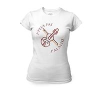 Fabulous T-Shirt Femme Col Rond J'Peux Pas J'Ai Alto Violon Musique Classique Instrument