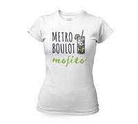 Fabulous T-Shirt Femme Col Rond Métro Boulot Mojito Apéro Rhum Cocktail