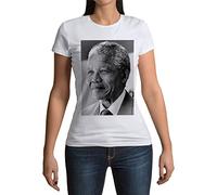 Fabulous T-Shirt Femme Col Rond Nelson Mandela Portrait Militant Droits Humains Afrique du Sud