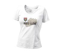 Fabulous T-Shirt Femme Col V Haute Saône 70 Département Carte Ancienne Bourgogne