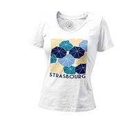 Fabulous T-Shirt Femme Col V Strasbourg Emblèmes Ville France Est