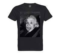 Fabulous T-Shirt Homme Col Rond Coton Bio Albert Einstein Tire La Langue Star Scientifique
