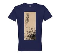 Fabulous T-Shirt Homme Col Rond Coton Bio Estampe Japonaise 1 Plantes Art Délicat Original Vintage