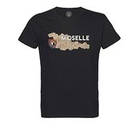Fabulous T-Shirt Homme Col Rond Coton Bio Moselle 57 Departement Metz Carte Ancienne Rare