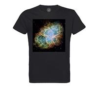 Fabulous T-Shirt Homme Col Rond Coton Bio Nebuleuse du Crabe Galaxie Etoiles Astronomie Espace