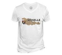 Fabulous T-Shirt Homme Col V Moselle 57 Departement Metz Carte Ancienne Rare