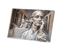 Fabulous Tableau Décoratif Toile Imprimée Affiche Poster Bas Relief de Paul Day Metro de Londres Sculpture (45 cm x 30 cm)